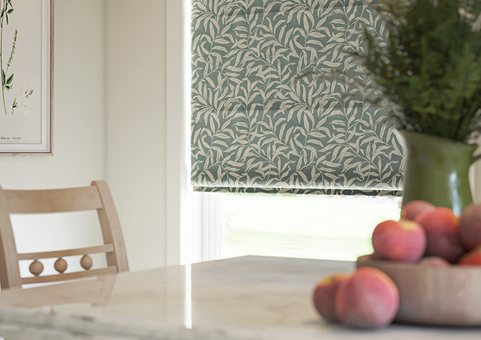 Trailing Vines, Victorian Blue - Twist&Fit Roman Blind - Image 5